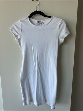 Princess Polly Classic Stretch Cotton Rib Minidress